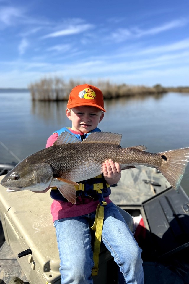 Redfish catch from Freeport FL fishing trip