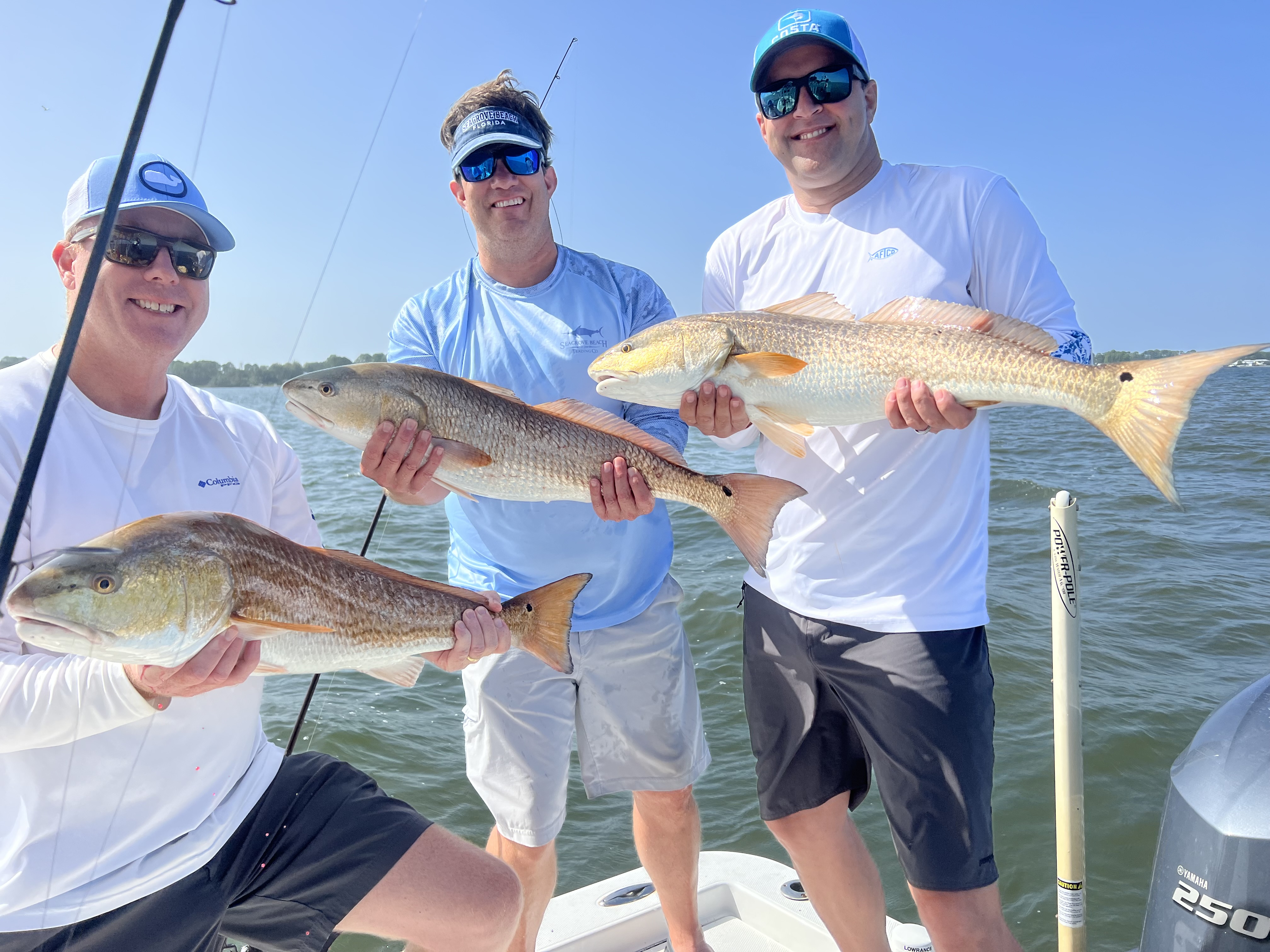 3-hour inshore fishing trip Choctawhatchee Bay FL redfish speckled trout catch release