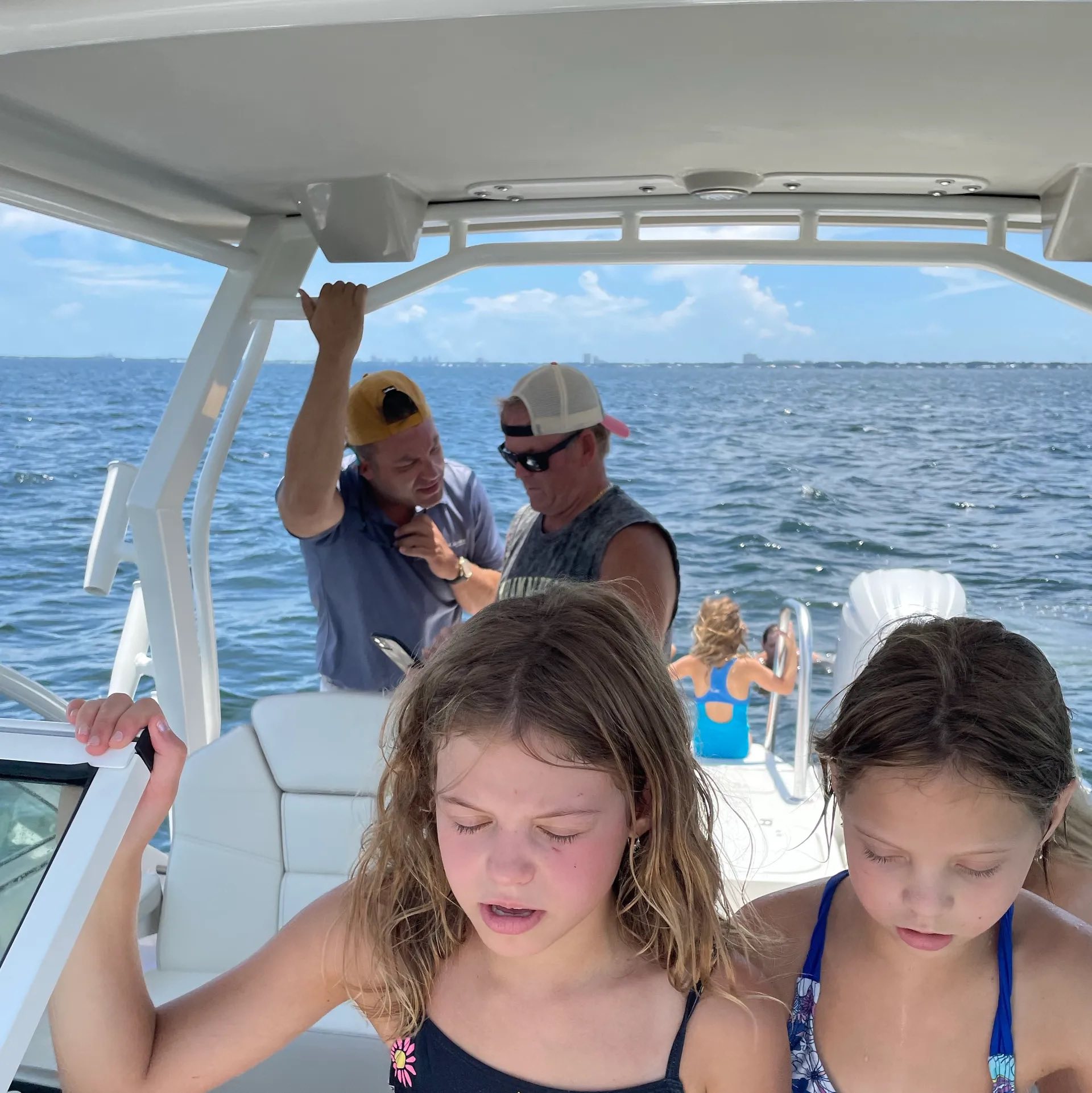 Five people on a fishing tour in Florida