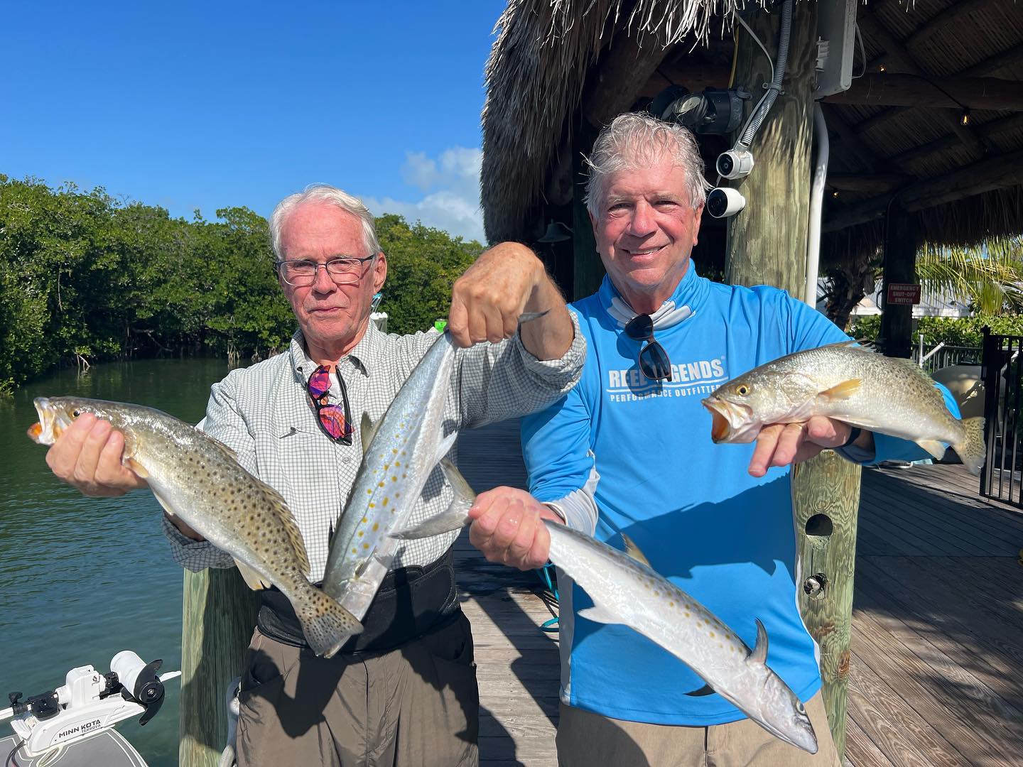 Spotted Weakfish and Spanish Mackerel caught while fishing in Islamorada