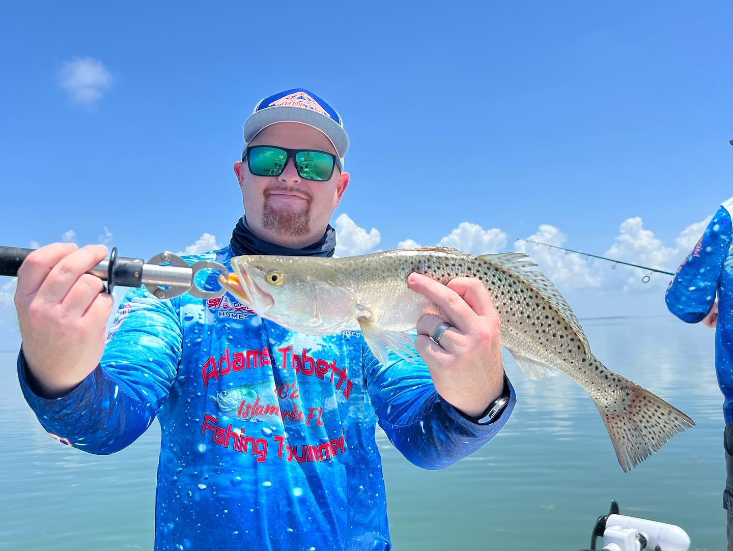 Photograph of a Spotted Weakfish, a 22-inch saltwater fish, caught while fishing in Islamorada