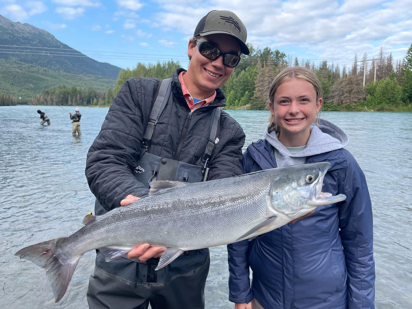 Coho salmon fishing in AK