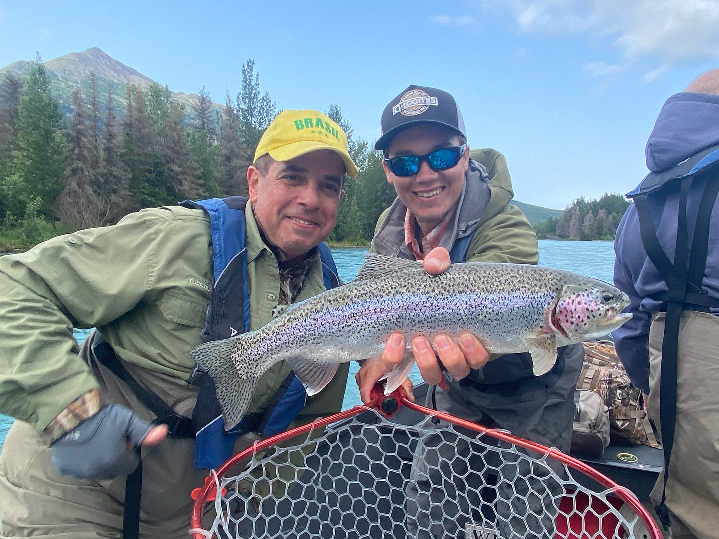 Massive rainbow trout caught while fishing in Cooper Landing