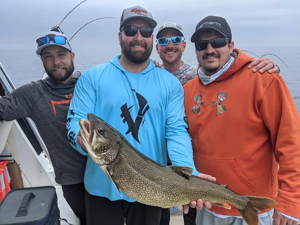 Lake trout caught in Saint-Joseph