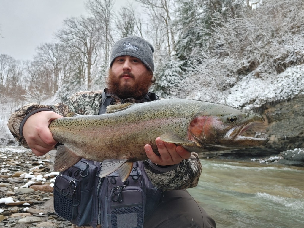 Rainbow Trout Fishing in Lake Erie