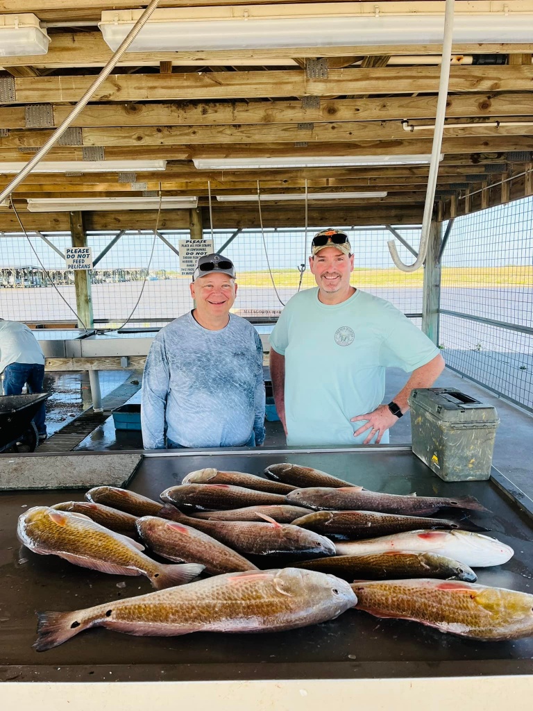 Three 35-inch fish caught in Matagorda