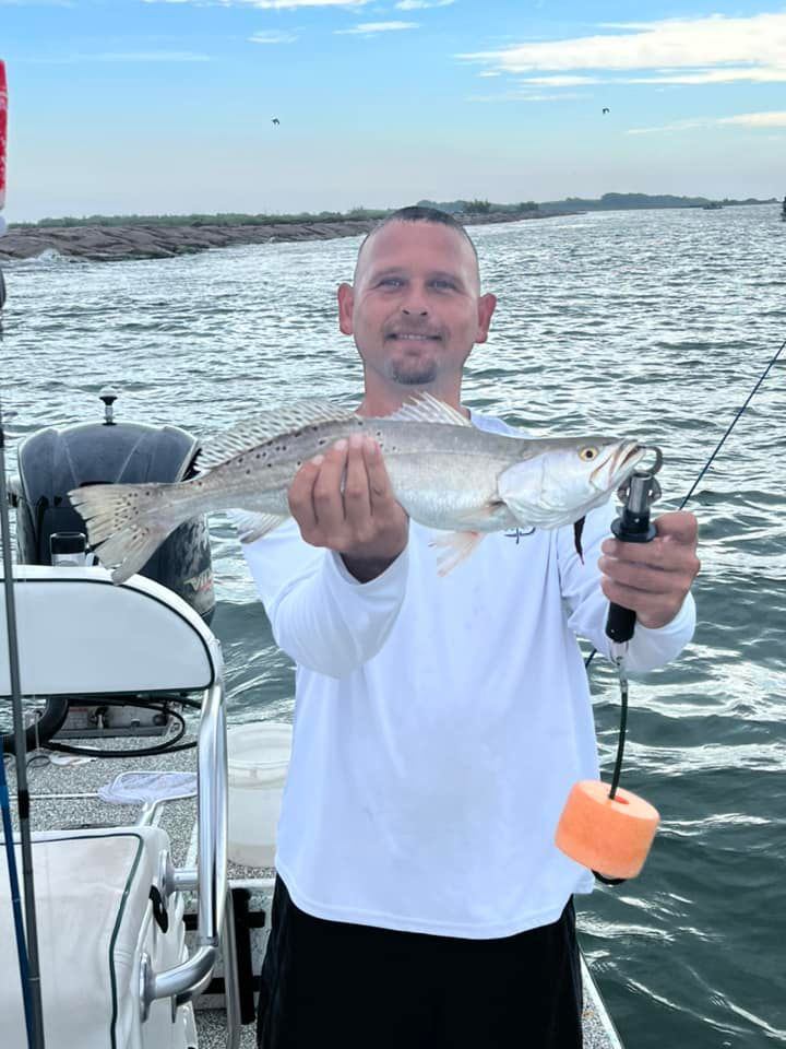 Spotted Weakfish caught in Matagorda, Texas