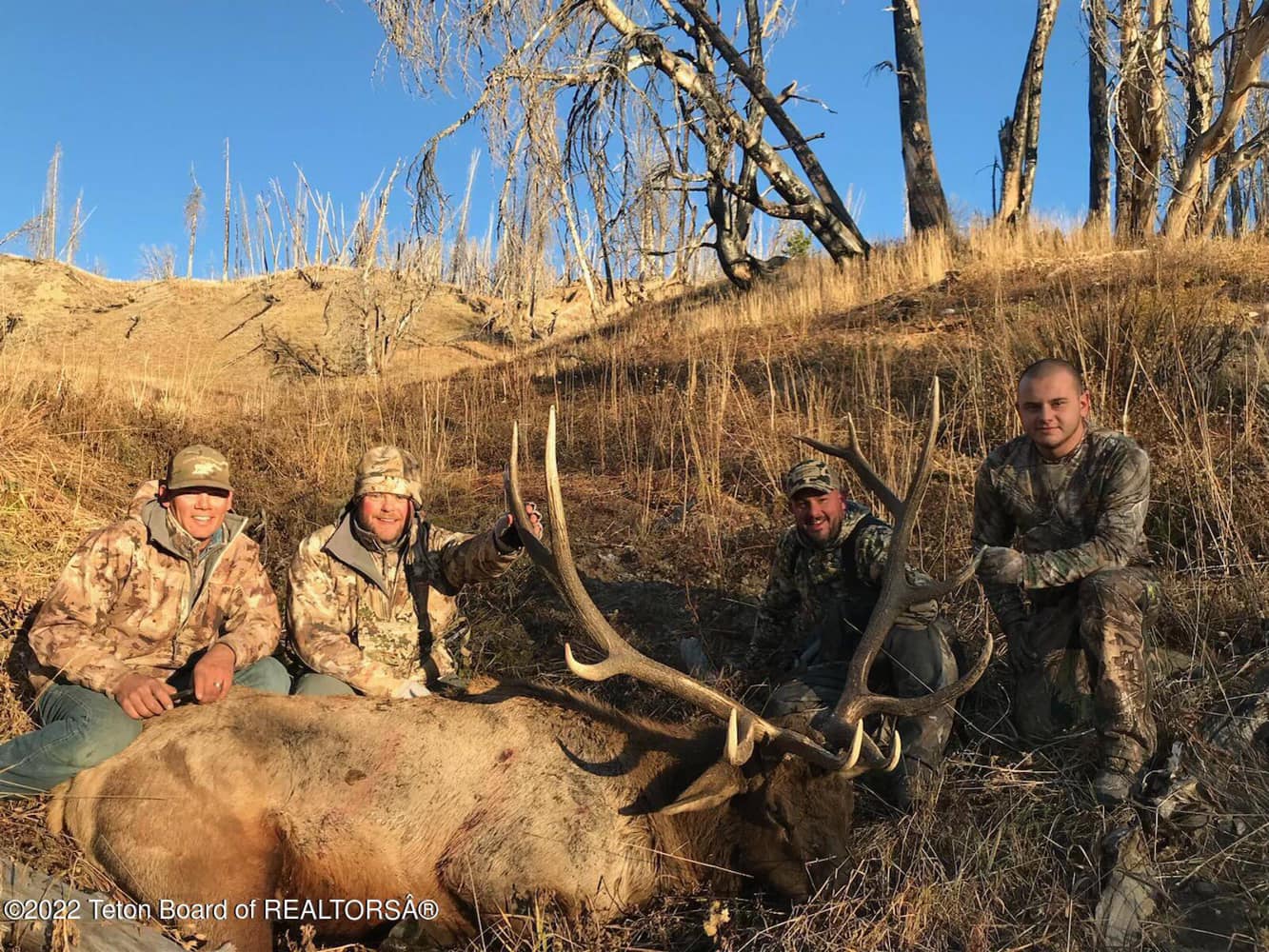 Four people hunting in Wyoming