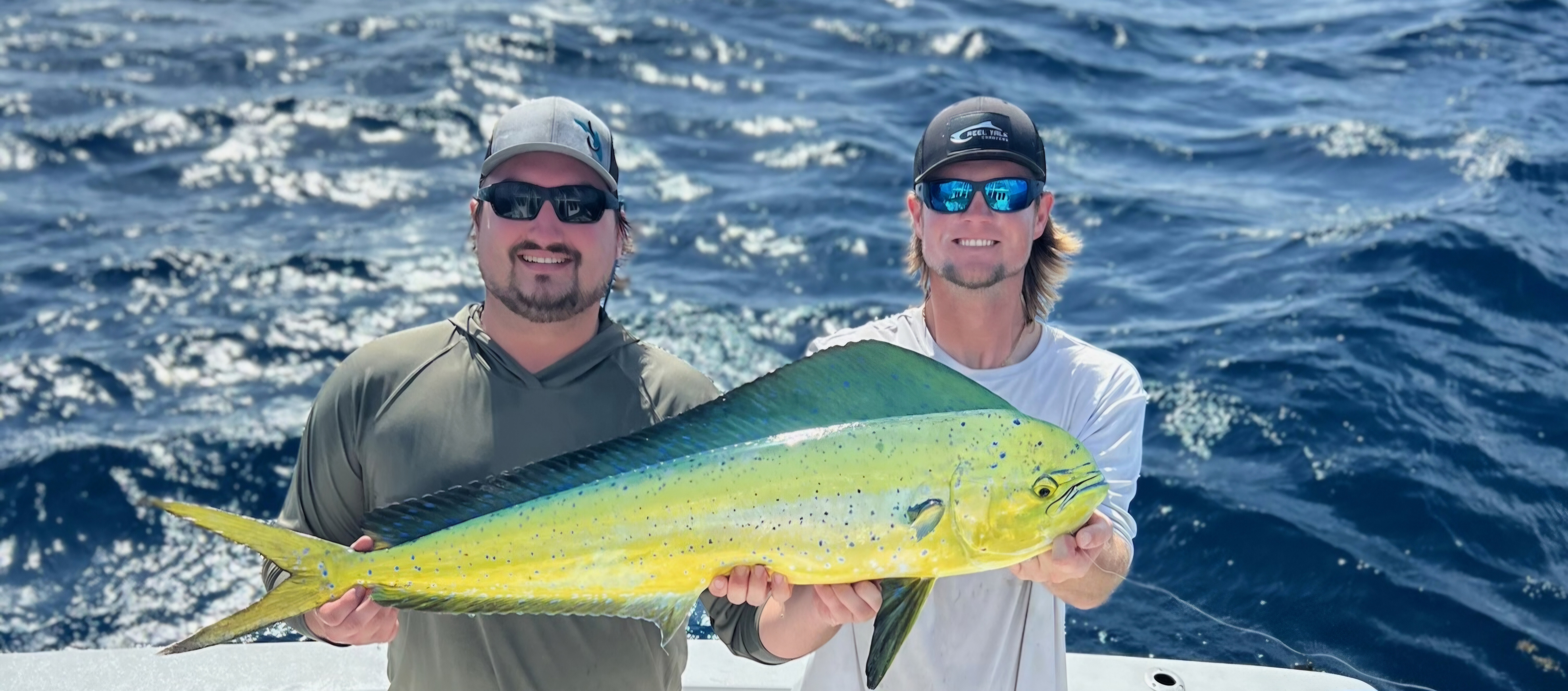 Two people fishing in Islamorada