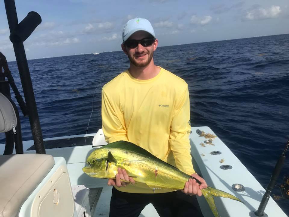 Angler fishing at Pompano Beach