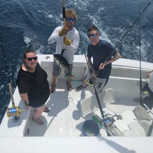 3 people fishing at Virginia Beach