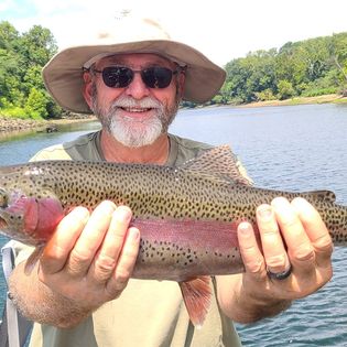 Rainbow trout caught fishing in Missouri