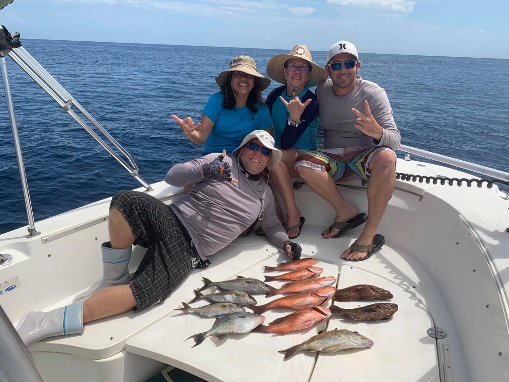 4 people fishing in Port Orange