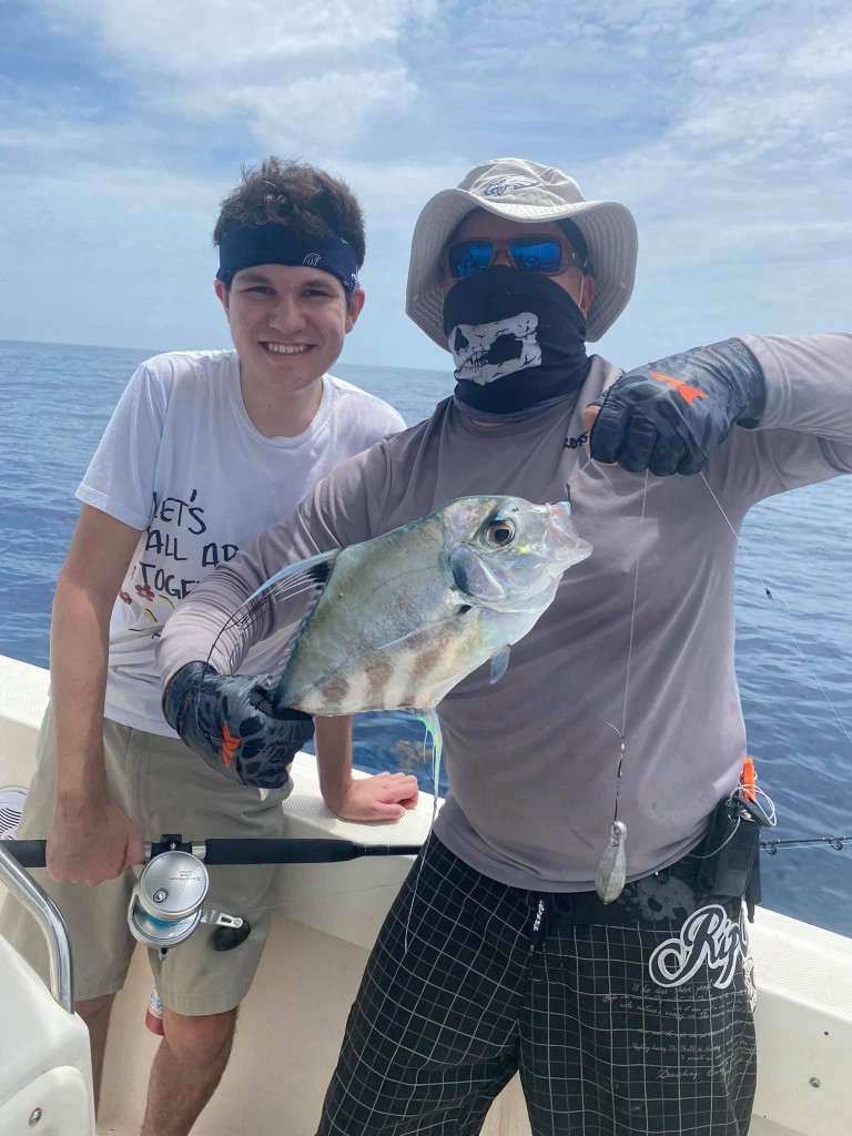 Caught an impressive African Pompano fish in FL