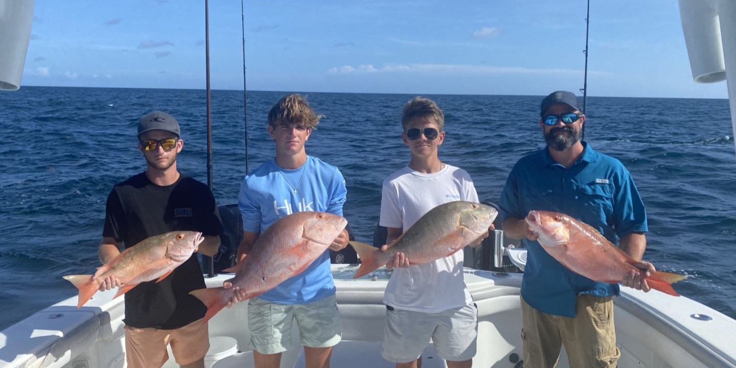 4 big fish caught in Marathon, Florida during fishing trip