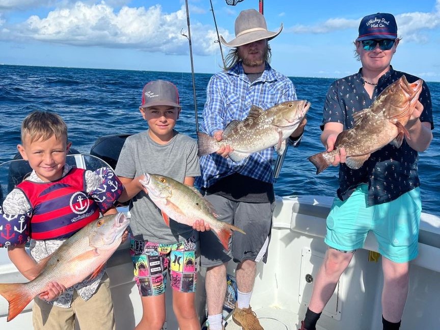 4 anglers fishing in marathon