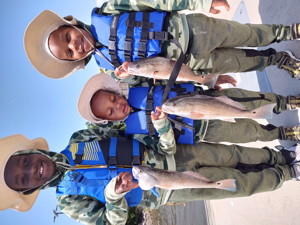 3 redfish caught in Savannah
