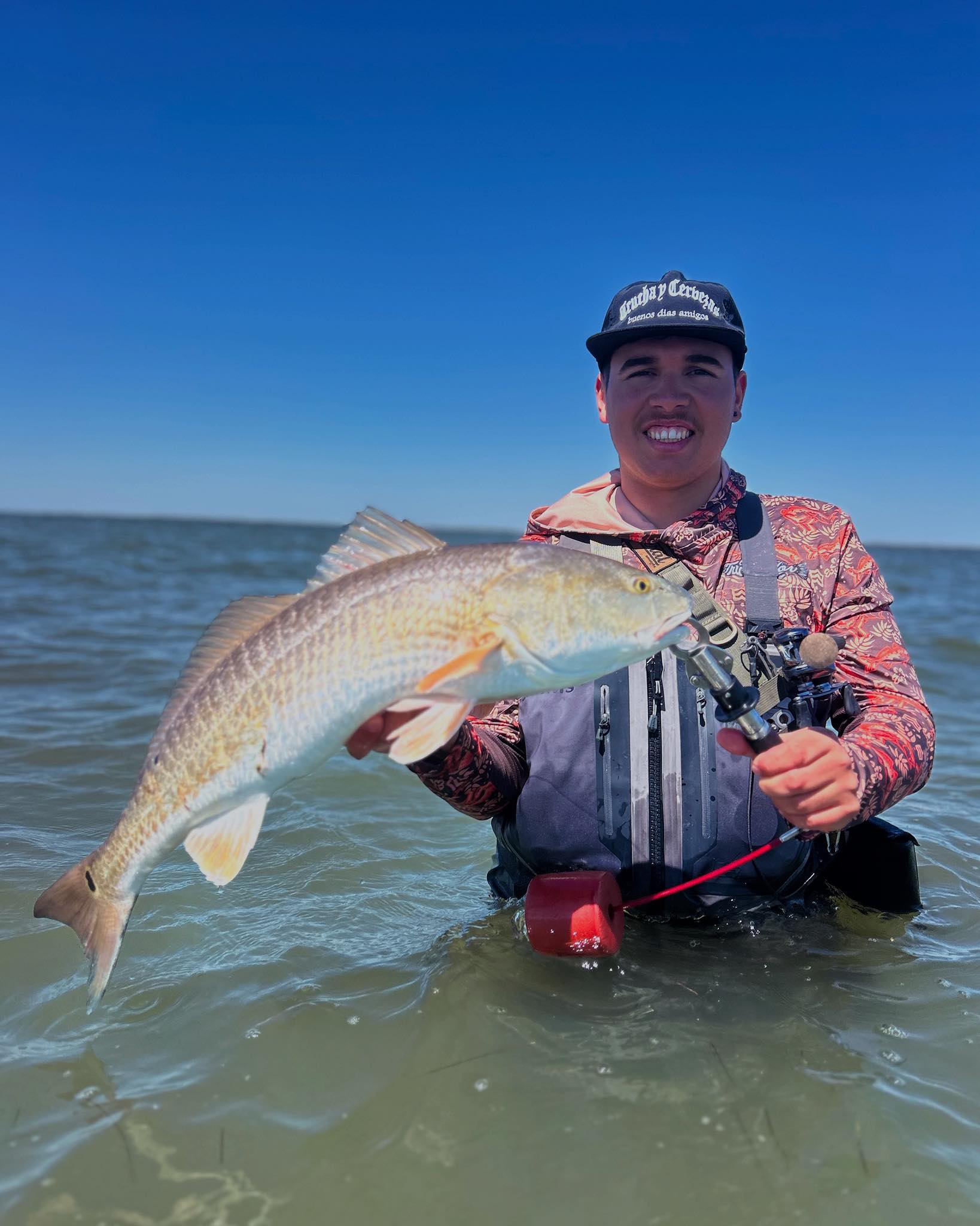 Redfish catch in Corpus Christi TX waters during fishing trip