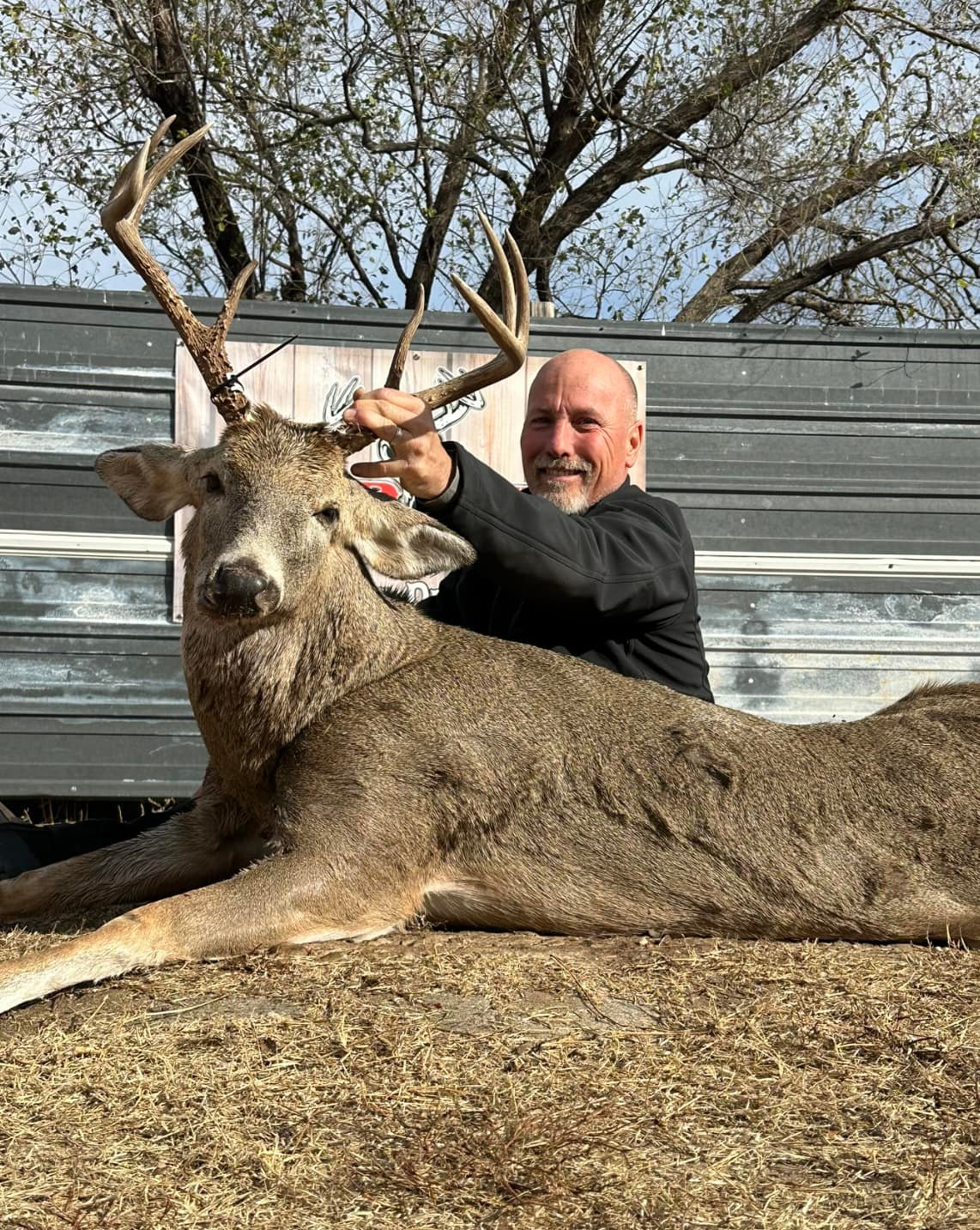 Hunter in TX with big fish