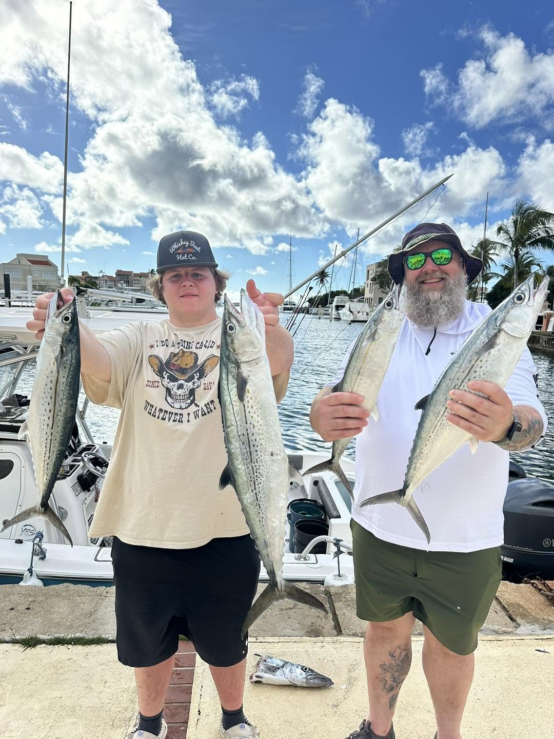 Nearshore fishing charter boat in Palmas del Mar waters, Humacao Puerto Rico