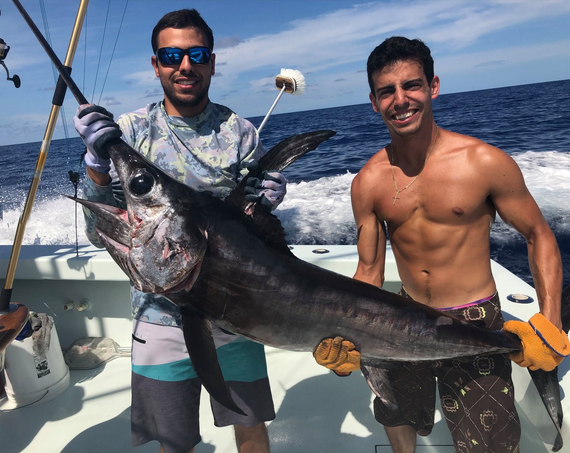 Swordfish fishing charter boat in Palmas del Mar, Puerto Rico for 8-hour offshore deep sea trip