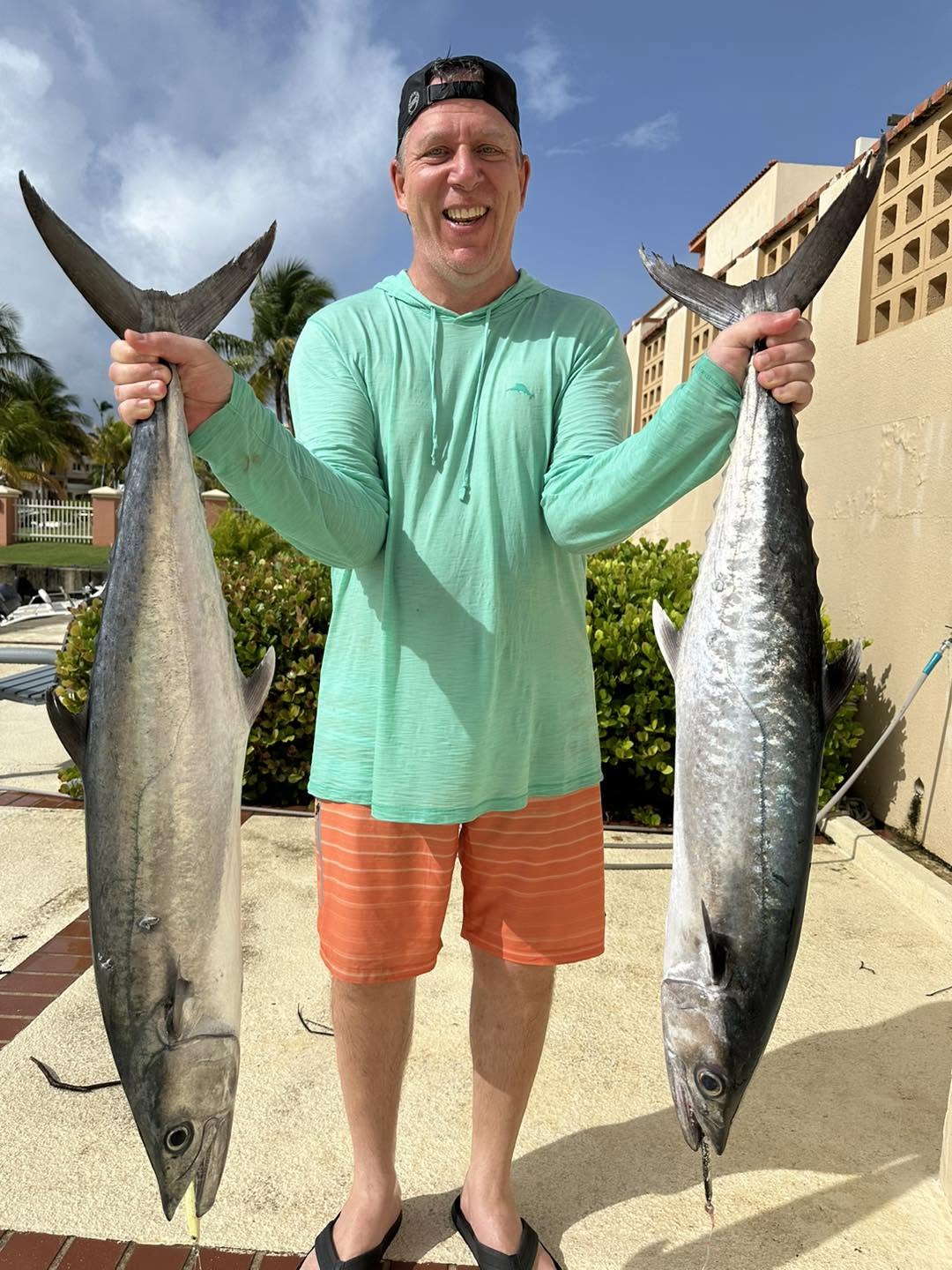 Offshore fishing charter boat in Palmas del Mar, Puerto Rico targeting mahi mahi and tuna