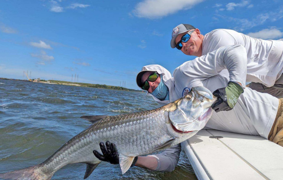 Tarpon, 46-inch fish caught by one person in Holmes Beach, Florida