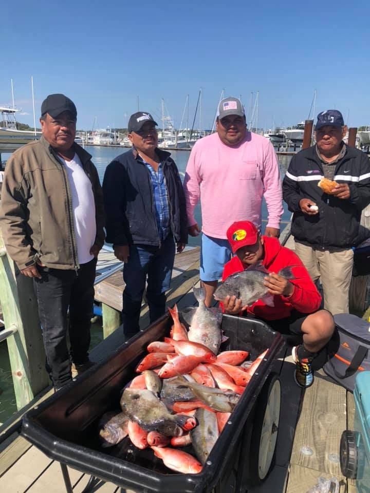 5 people fishing in NC