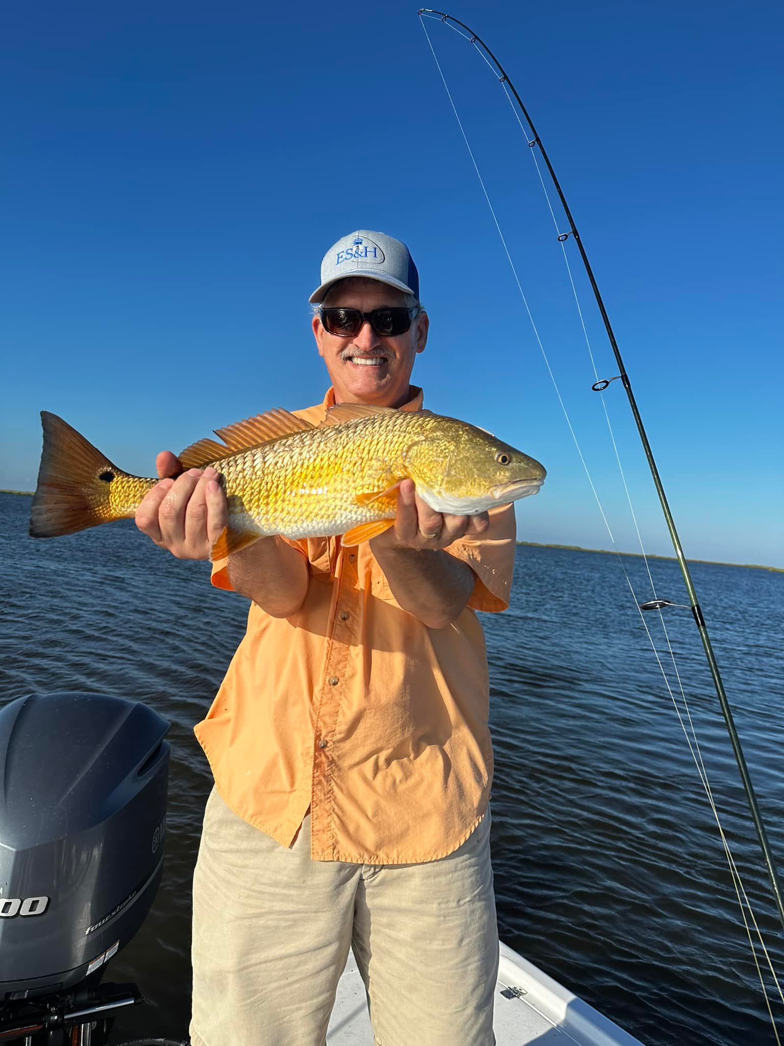 A single person fishing in St Bernard