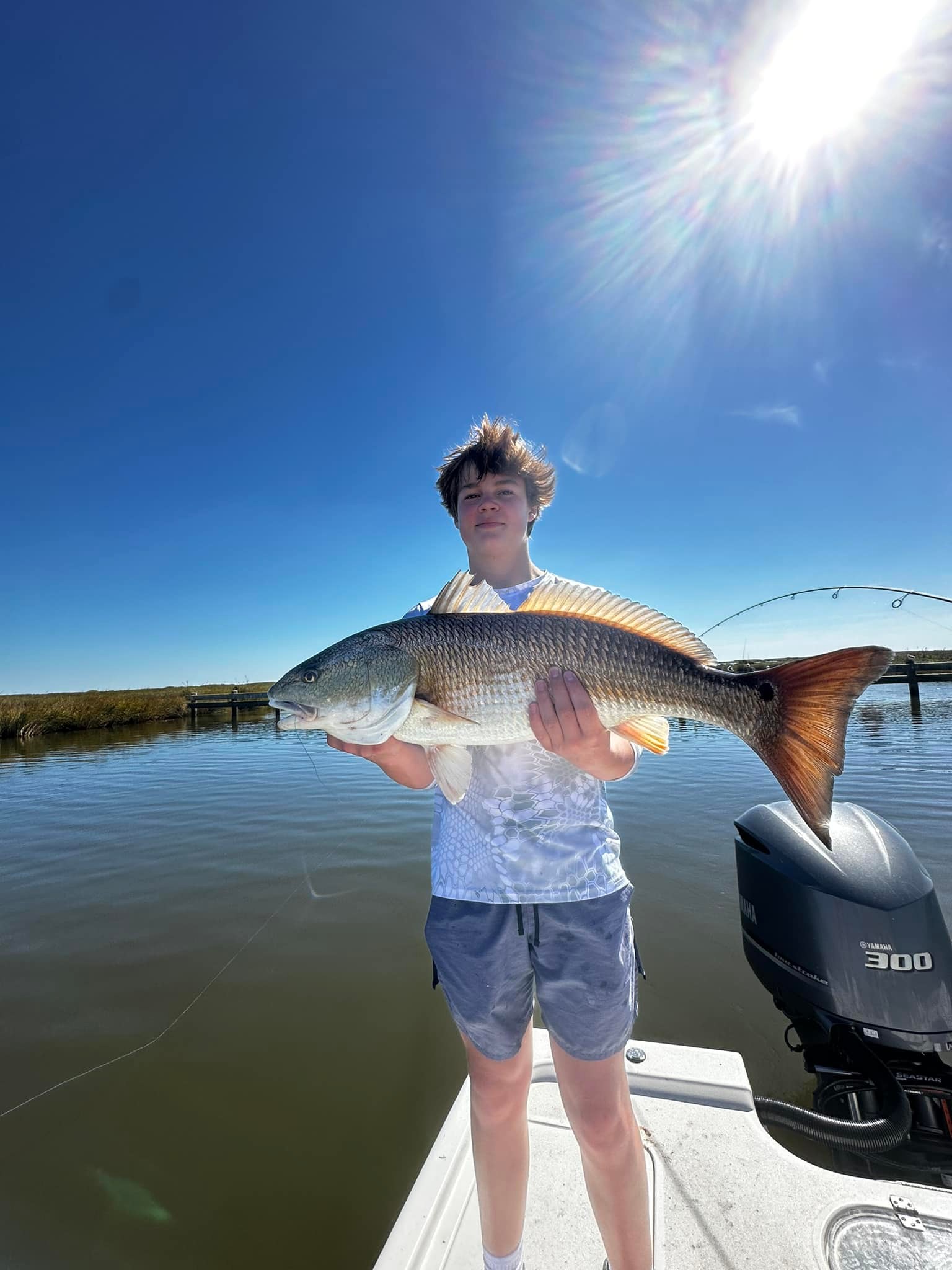 Redfish caught in St Bernard