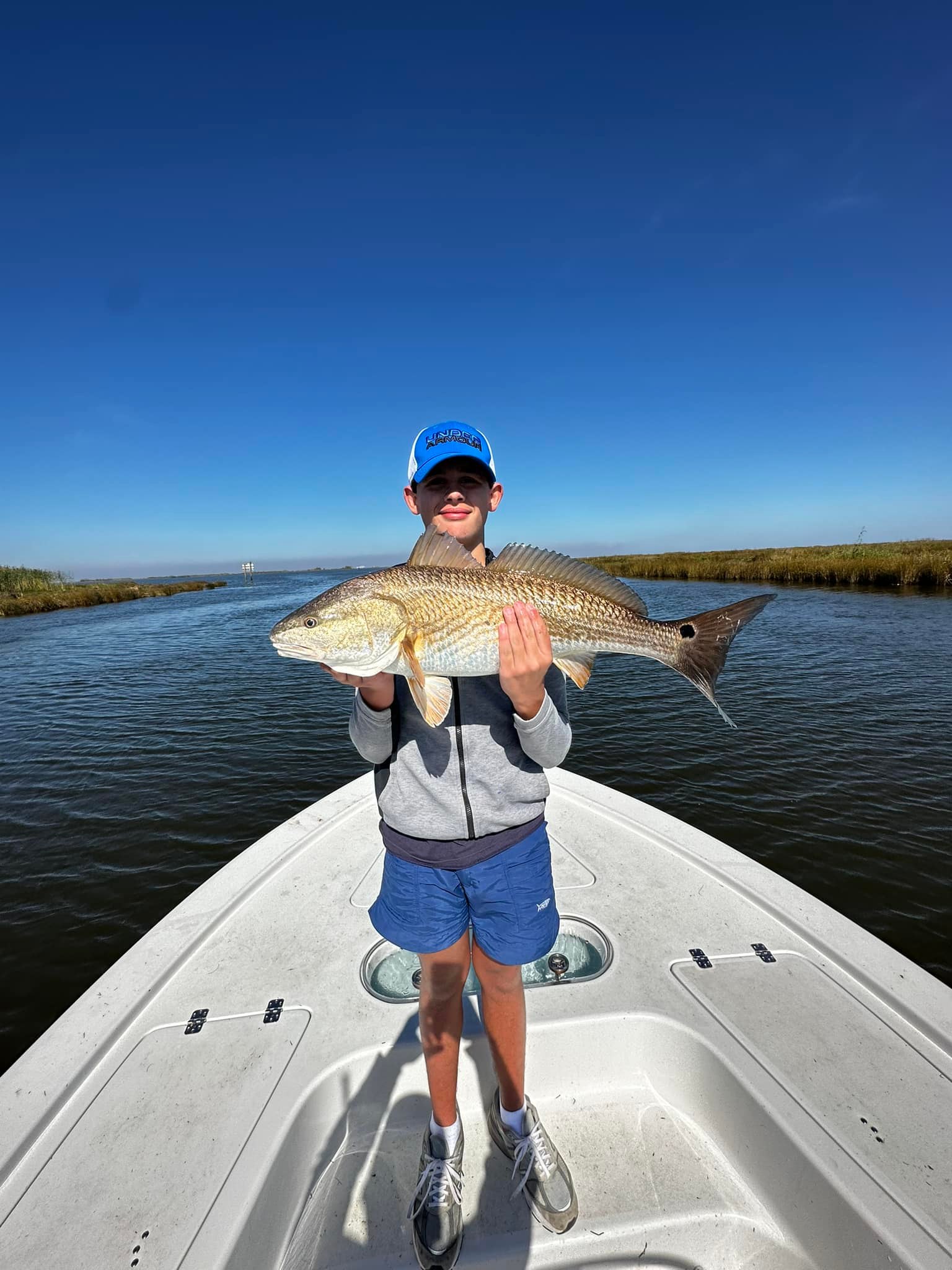 Redfish caught in St Bernard