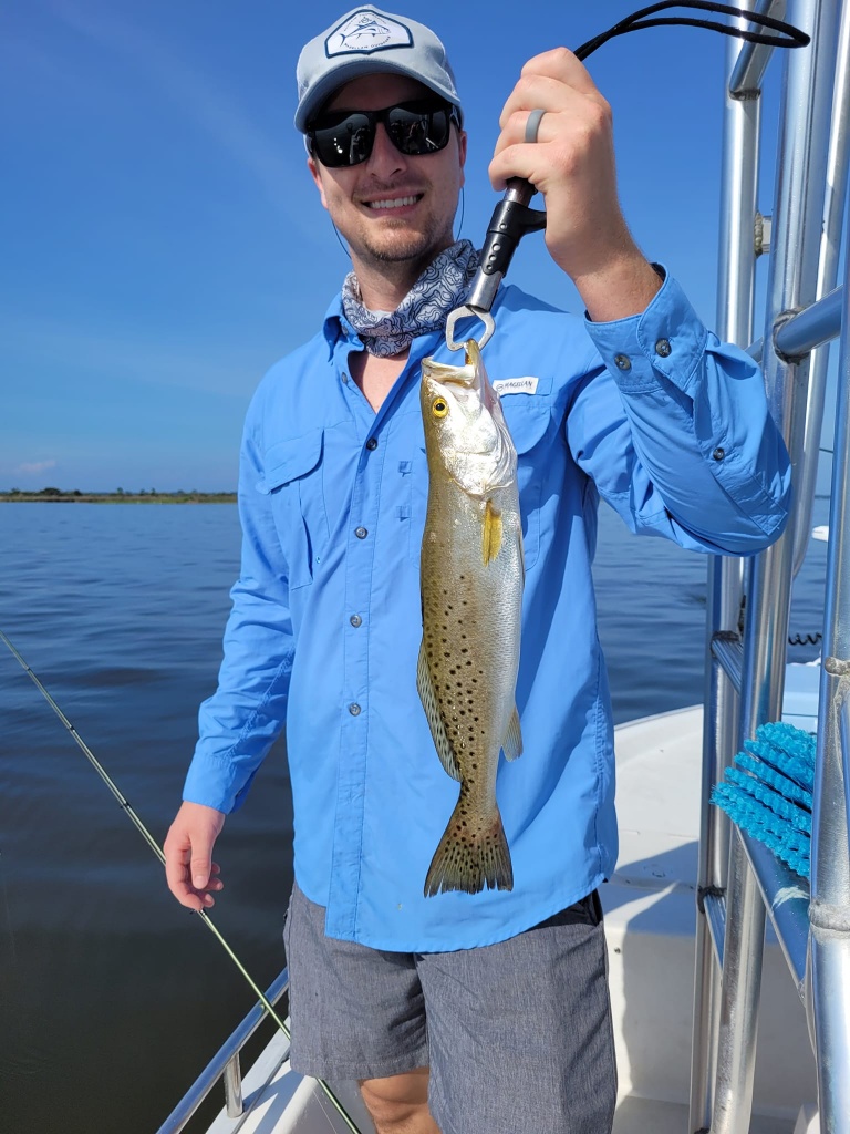 Spotted Weakfish, 17 inches, caught at Santa Rosa Beach
