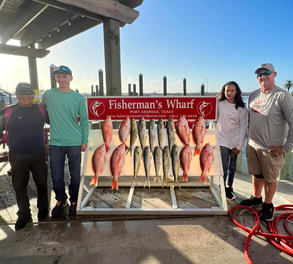 6 fishing at the best location in Port Aransas
