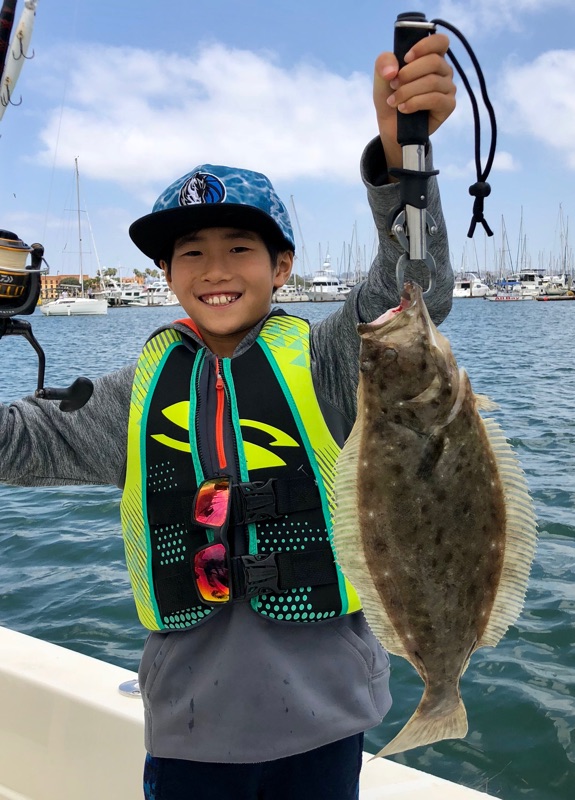 Caught a California flounder fish in CA