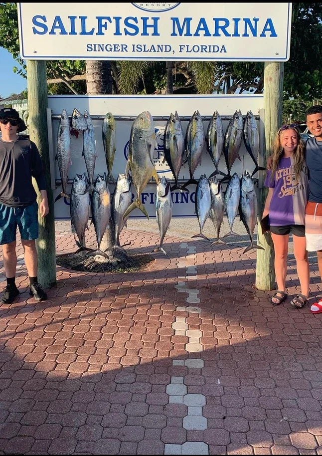 Four big fish caught while fishing in West Palm Beach