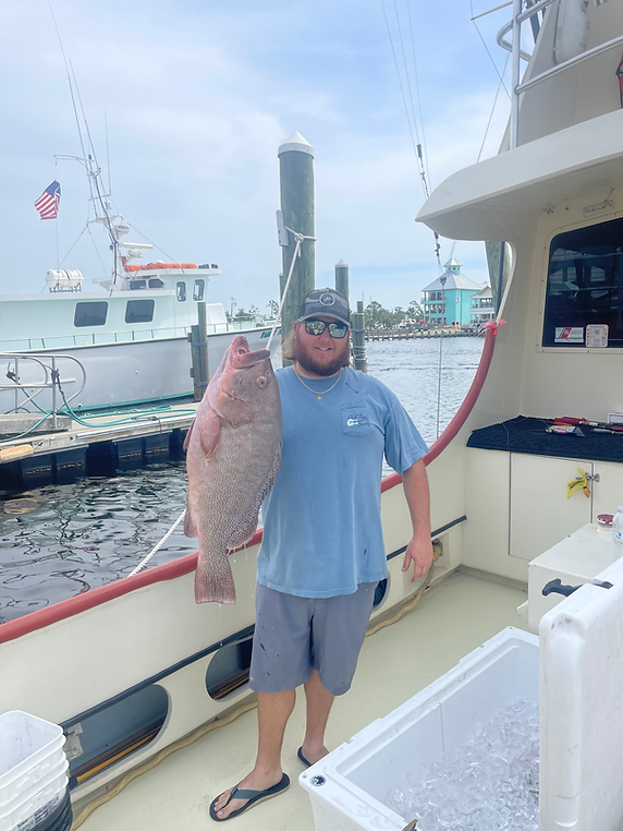 Angler with a big catch in Panama City