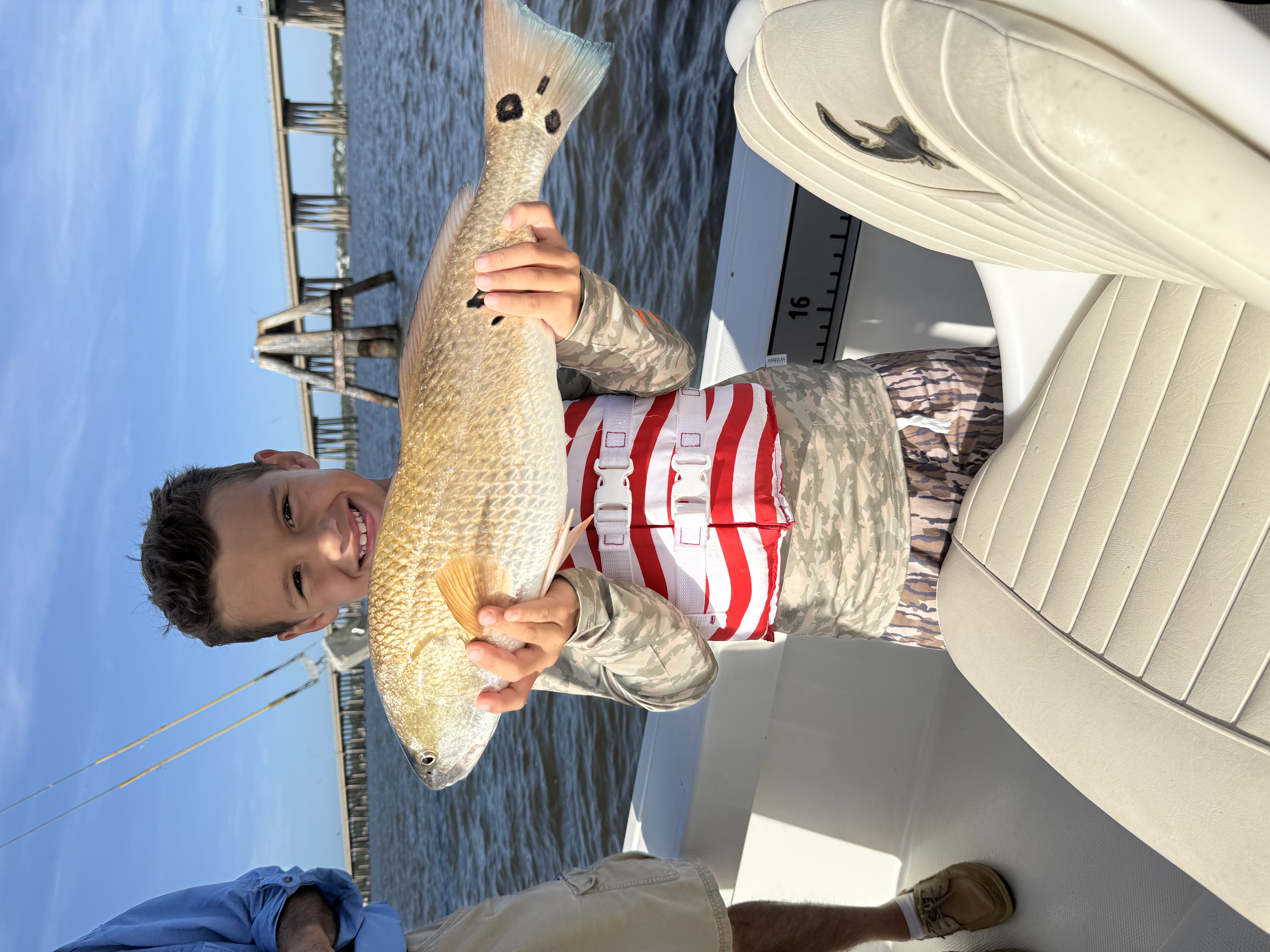 Redfish caught during fishing trip in Biloxi MS