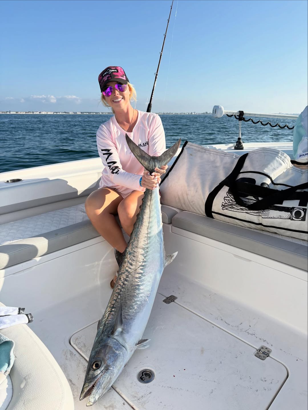 King mackerel catch on fishing boat in Belleair Bluffs FL