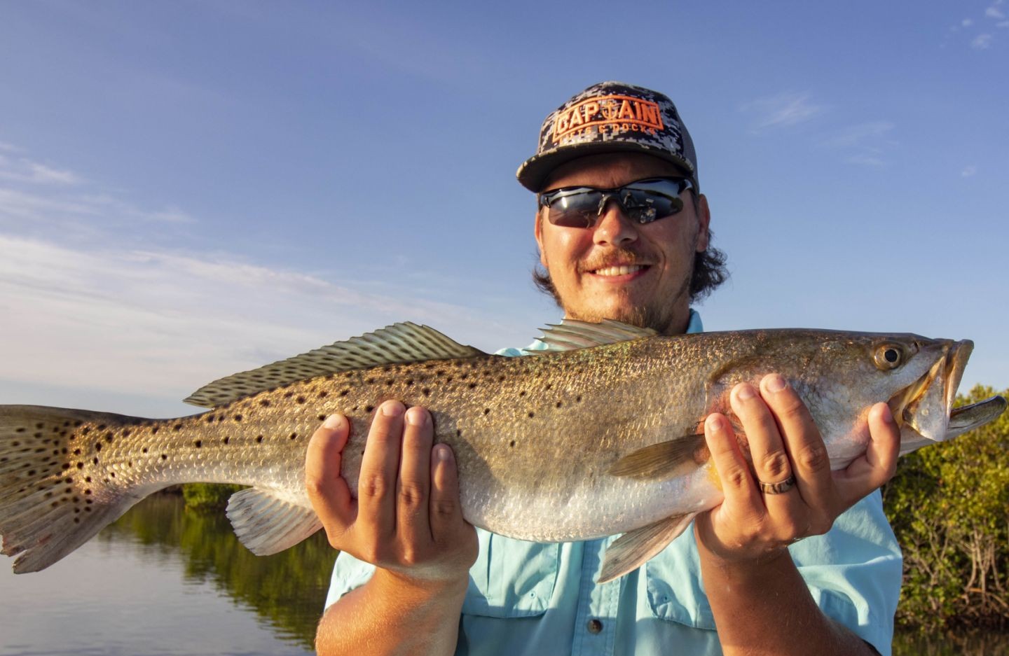 Spotted Weakfish, 27 inches, caught while fishing in FL