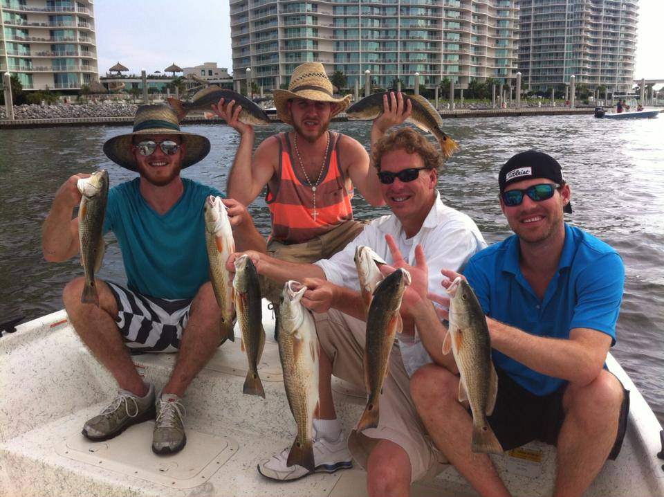 6 black drum fish caught in AL