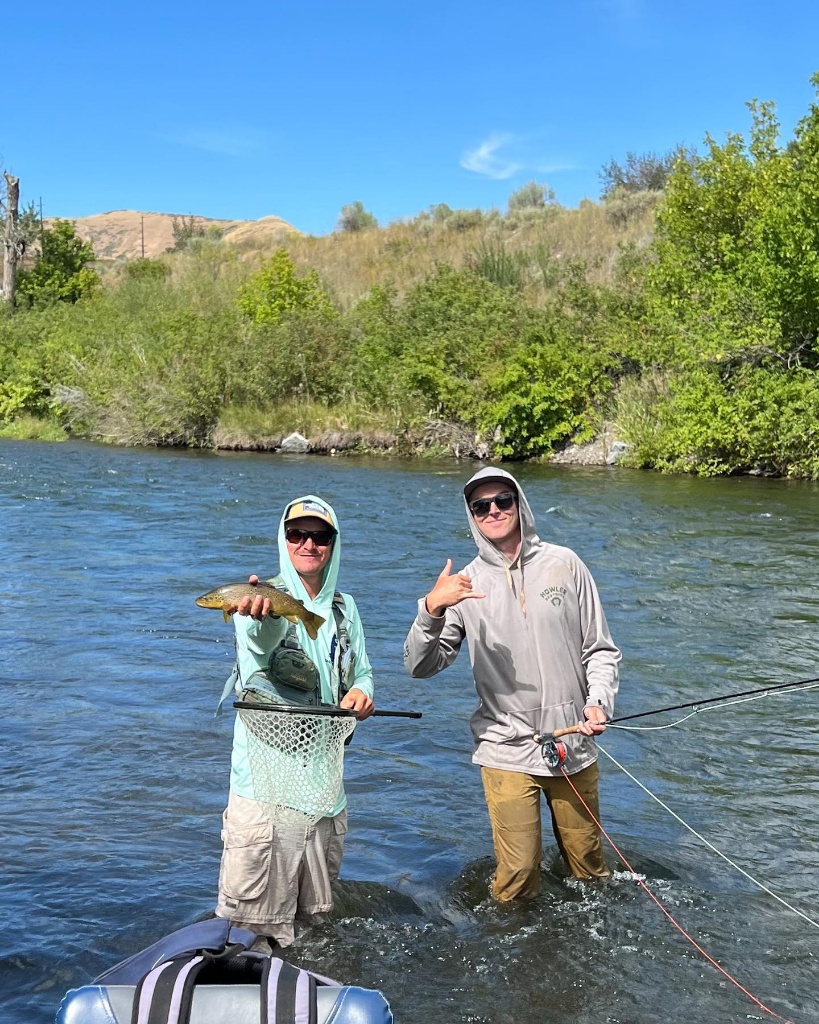 Two people fishing in Park City