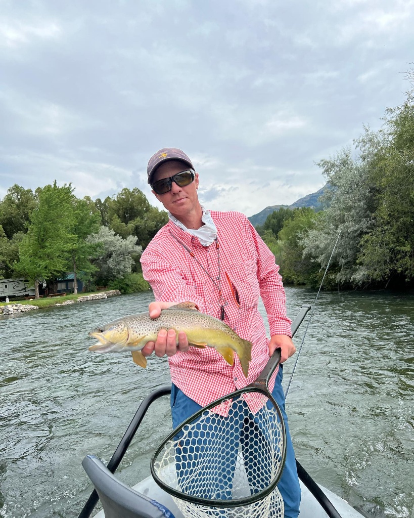 A rainbow trout caught in Park City, measuring 17 inches long