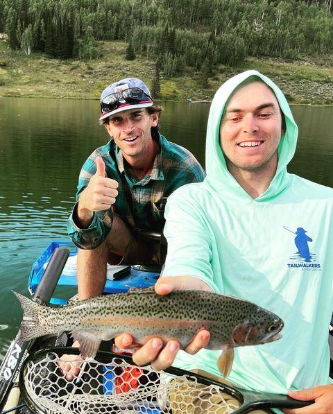 Rainbow Trout measuring 25 inches caught in UT