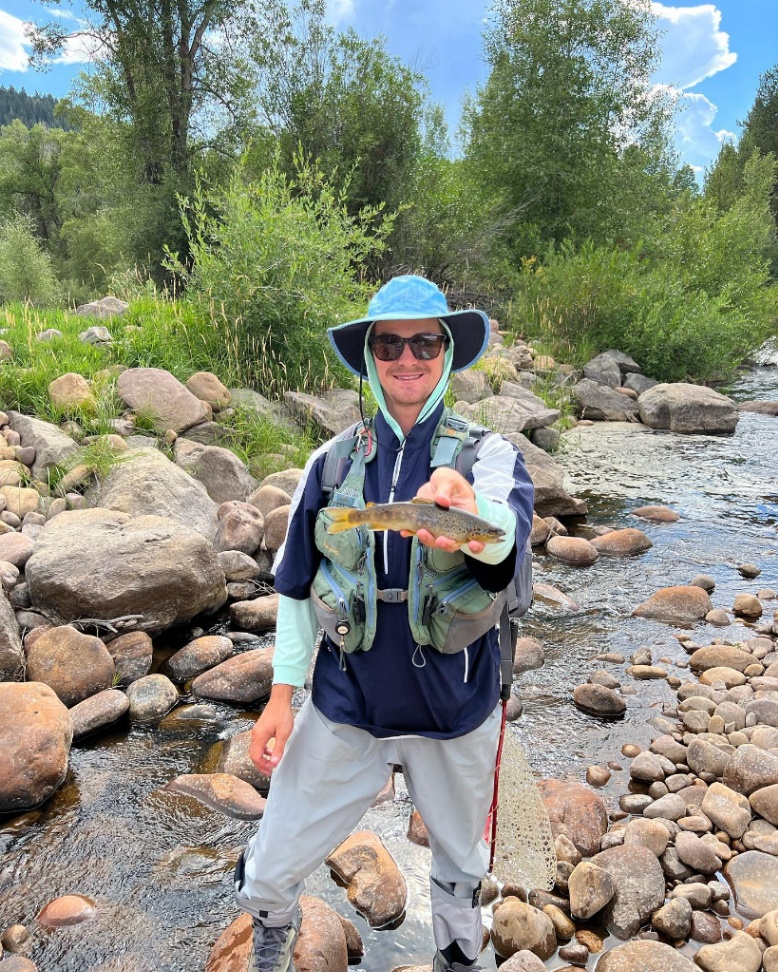 A lone angler fishing in UT