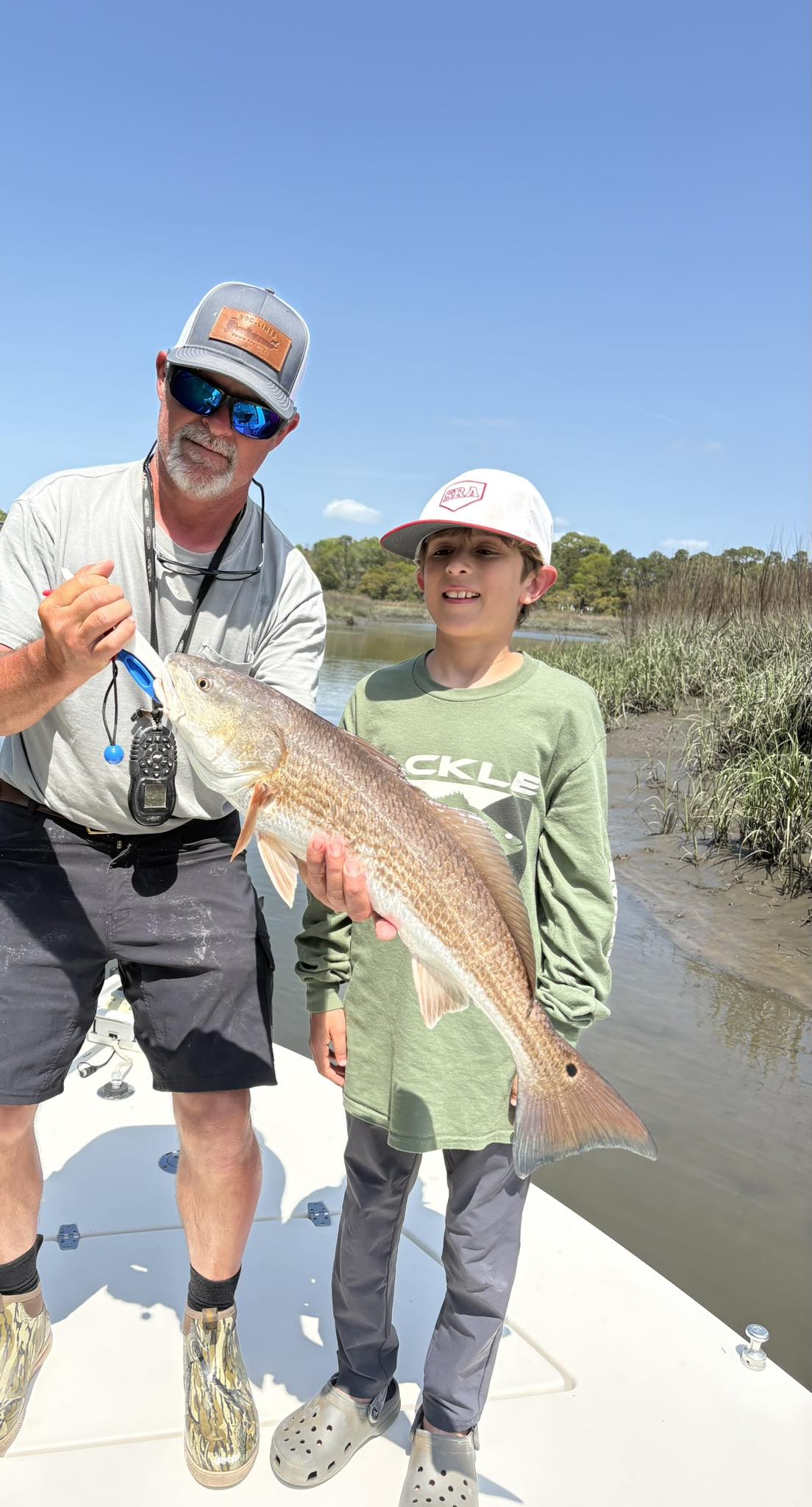 Redfish caught while fishing in Edisto Beach SC