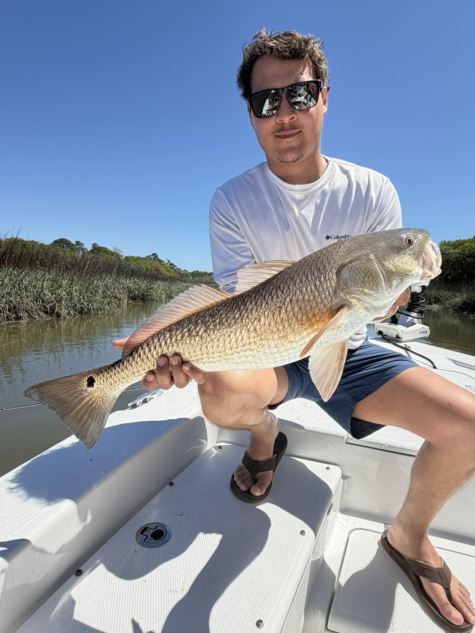 Redfish caught while fishing in Edisto Beach SC