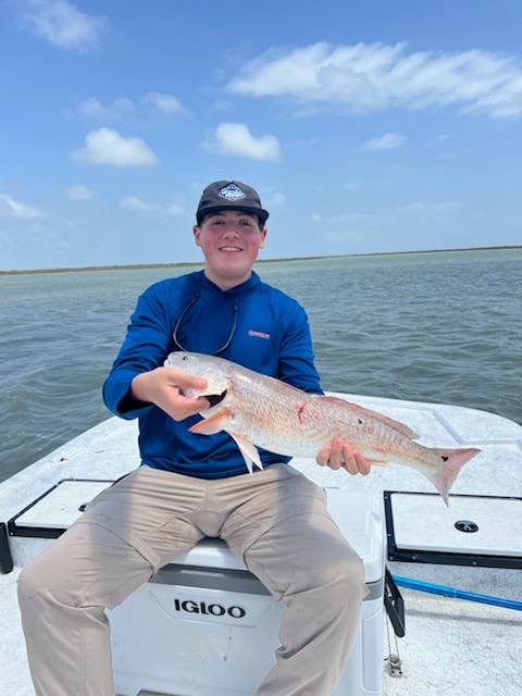 Redfish caught while fishing in Port O'Connor TX on boat