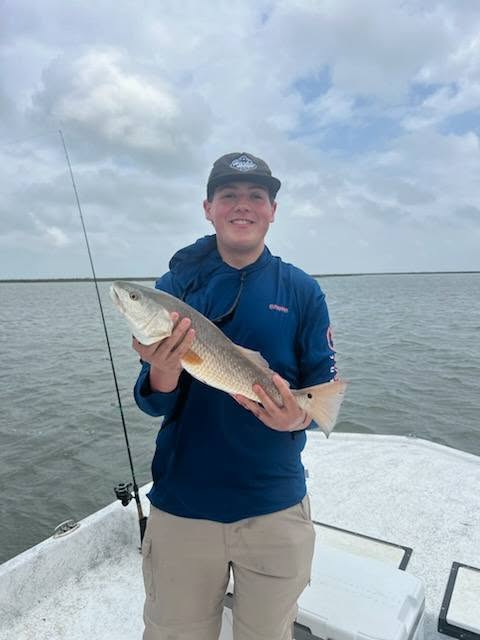 Redfish catch from Port O'Connor TX fishing trip on boat