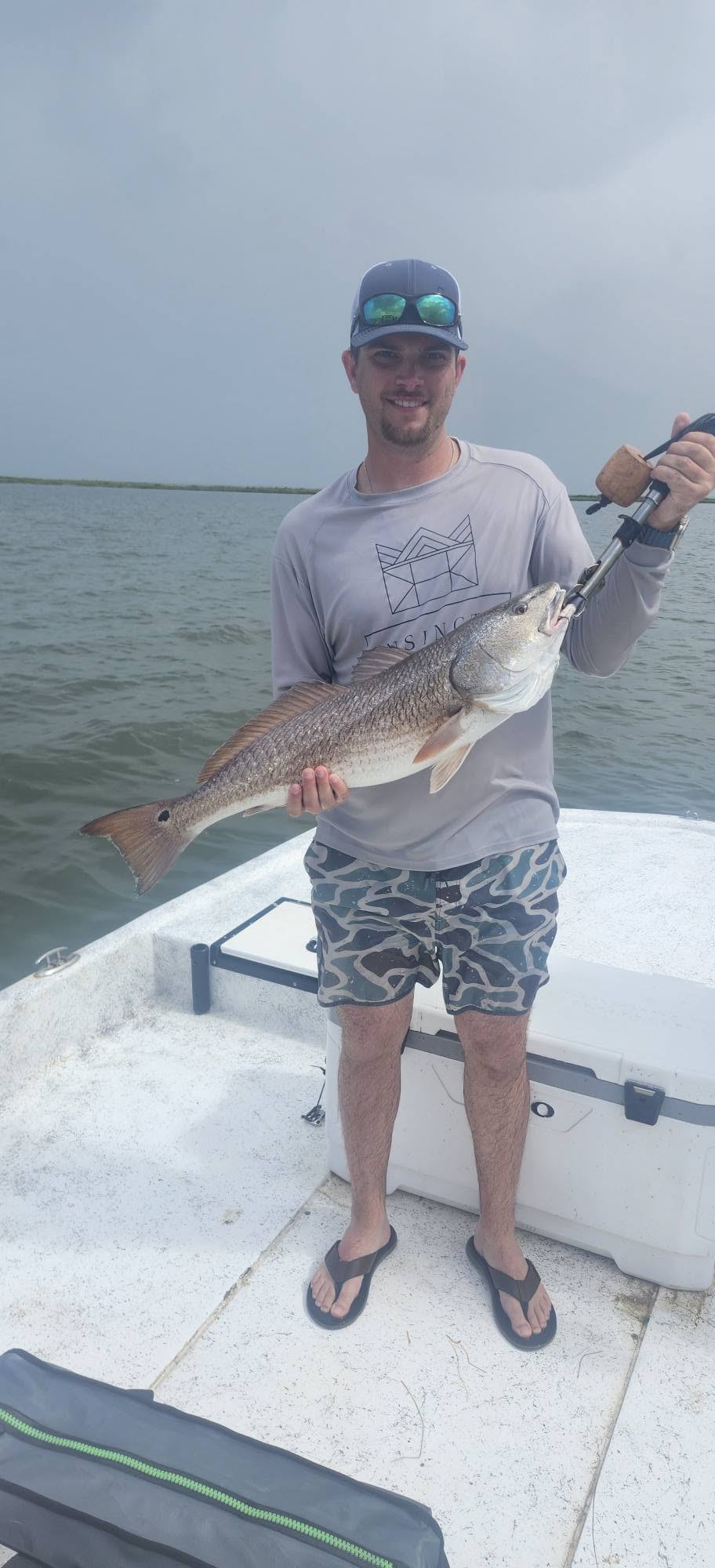 Redfish caught while fishing in Port O'Connor TX