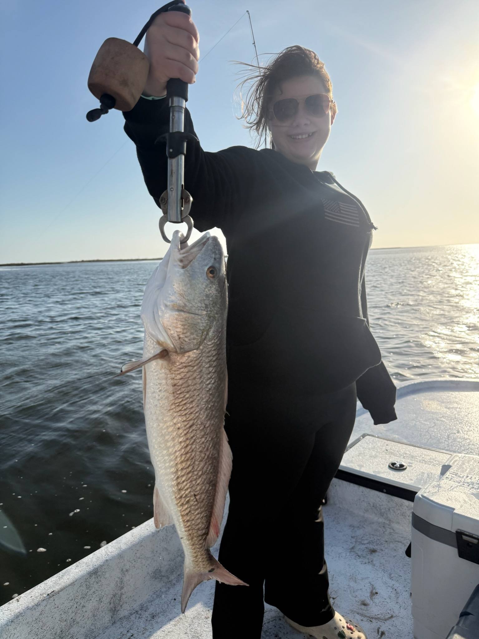 Redfish caught on fishing trip in Port O'Connor TX